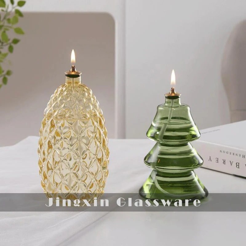 Pineapple Glass Table Oil Lamp high quality