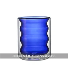 Skodelica sveče z dvojnim stenskim steklom