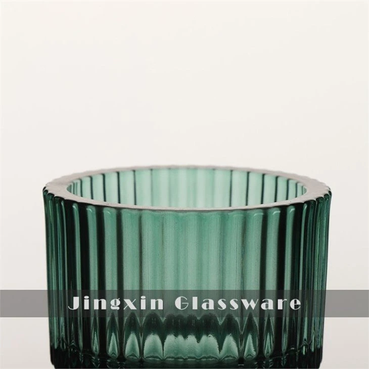 stripe jar candle